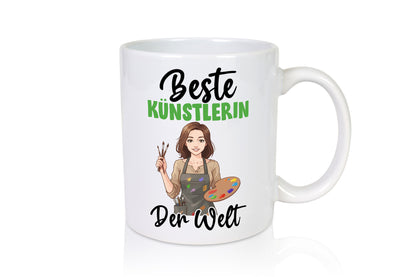 Beste Künstlerin | Kunst Geschenk Humor Geschenkidee lustiger Spruch Tasse