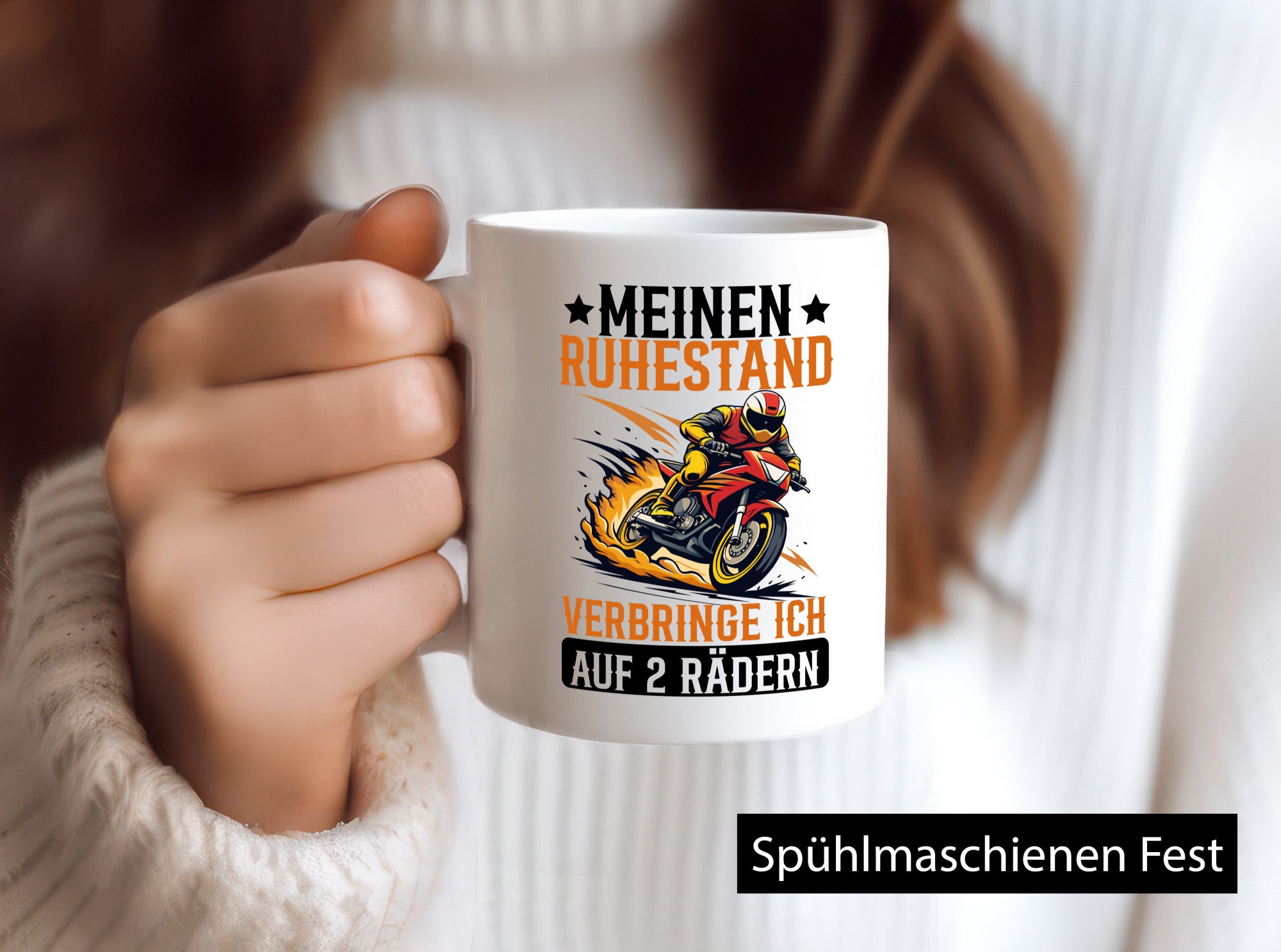 Meinen Ruhestand verbringe ich auch 2 Rädern | Rentner Geschenk Jubiläum