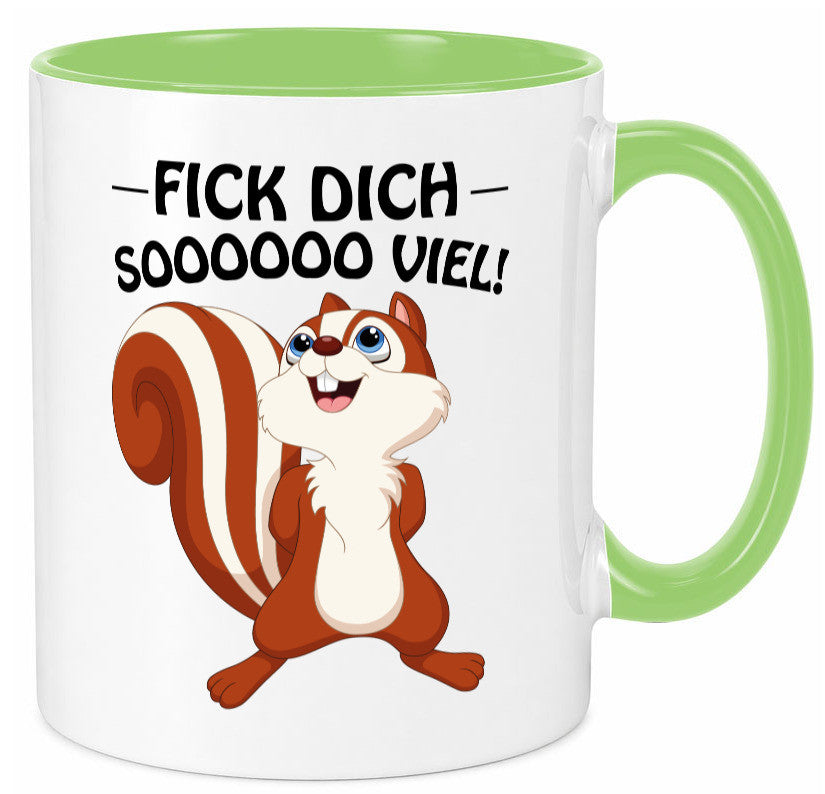Fick dich so viel Geschenk Humor Geschenkidee lustiger Spruch Tasse