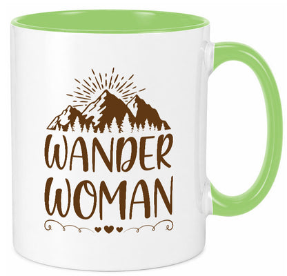 Wander Woman | Berge Herzen Geschenk Familie Geschenkidee lustiger Spruch Tasse