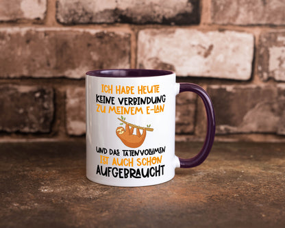 Tatenvolumen aufgebraucht | Spruch Humor Faultier Tierliebhaber Geschenkidee
