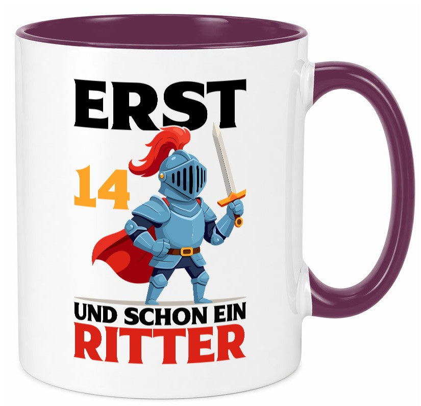 14. Geburtstag | 14 Jahre und schon ein Ritter Humor Geschenkidee Tasse