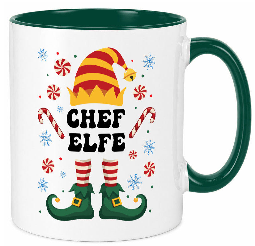 Chef Elfe | Weihnachten Weihnachts v2 lustiger Spruch Geschenk Arbeit Kollegen Tasse