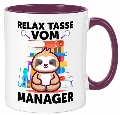 Relax Tasse: Manager | Management lustig Humor Geschenkidee Geschenk Tasse