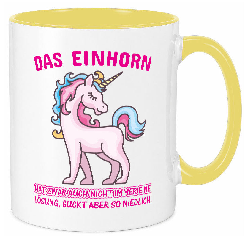 Niedliches Einhorn | lustige Tasse Frauen Mädchen lustiger Spruch Geschenk