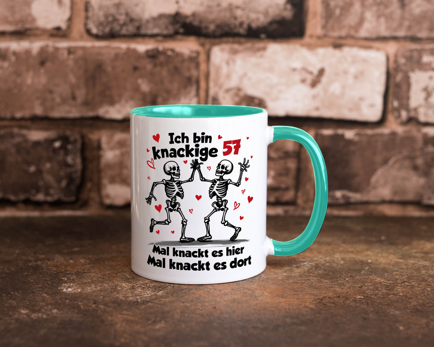 57. Geburtstag | Knackige 57 Ich bin alt lustig Geschenkidee Geschenk Tasse
