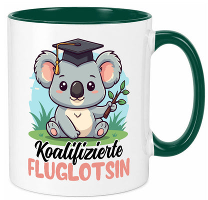 Koalifizierte Fluglotsin | Flughafen Flugverkehr lustiger Spruch Geschenk Humor