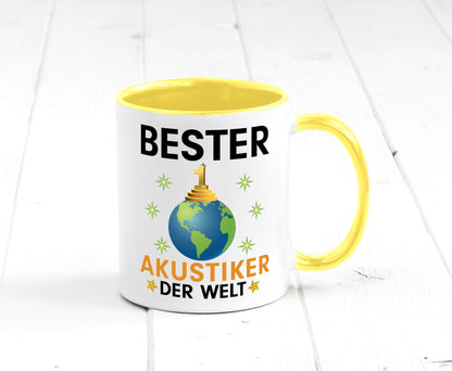 Welt Bester Akustiker | Akustik Hörgeräteakustik Geschenkidee Humor Tasse