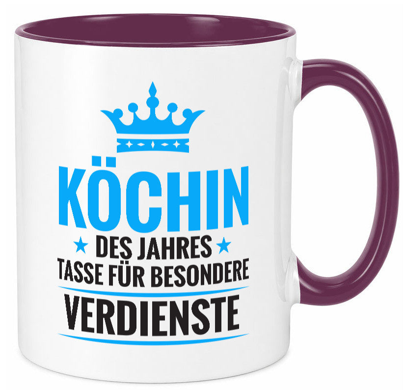Besonderer Verdienst: Köchin | Chefköchin Chefkoch Geschenkidee Arbeit Kollegen