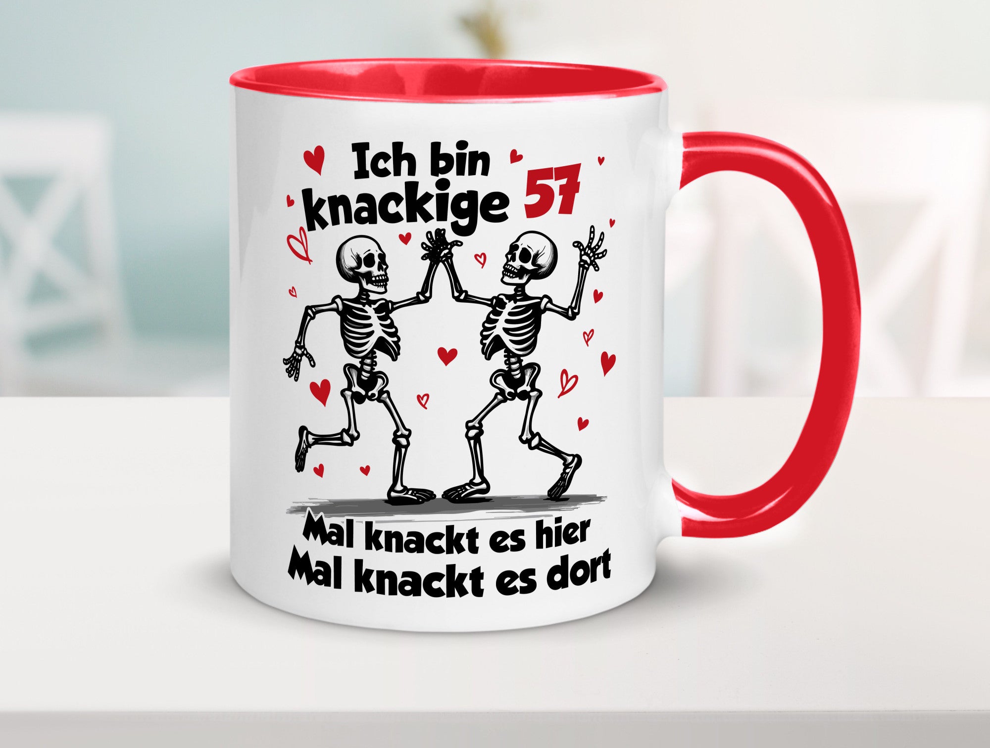 57. Geburtstag | Knackige 57 Ich bin alt lustig Geschenkidee Geschenk Tasse