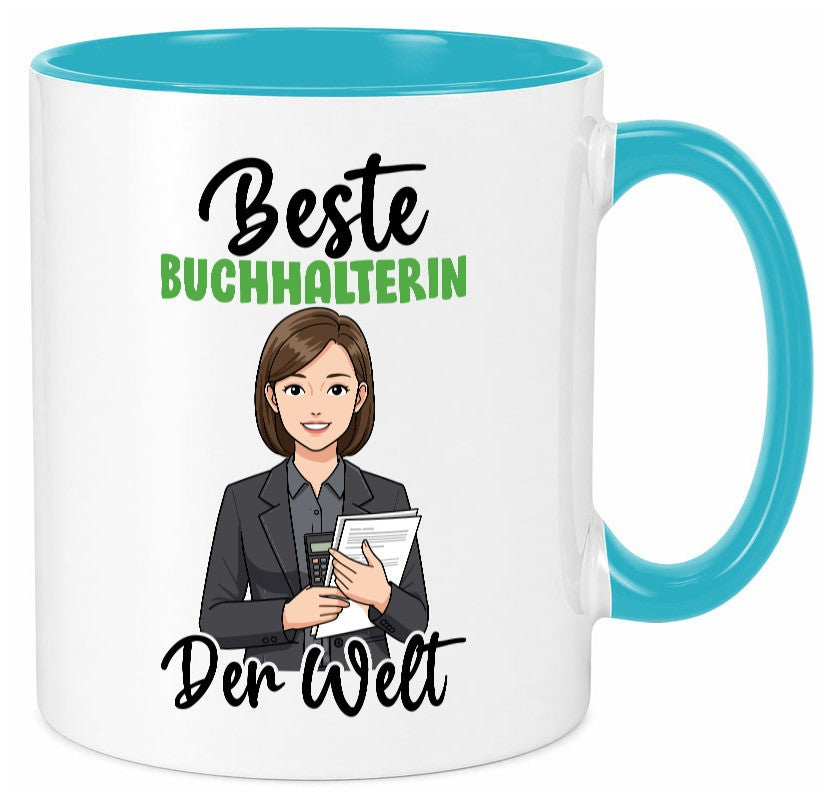 Beste Buchhalterin | Buchhaltung Humor v2 lustig Geschenkidee Geschenk Tasse
