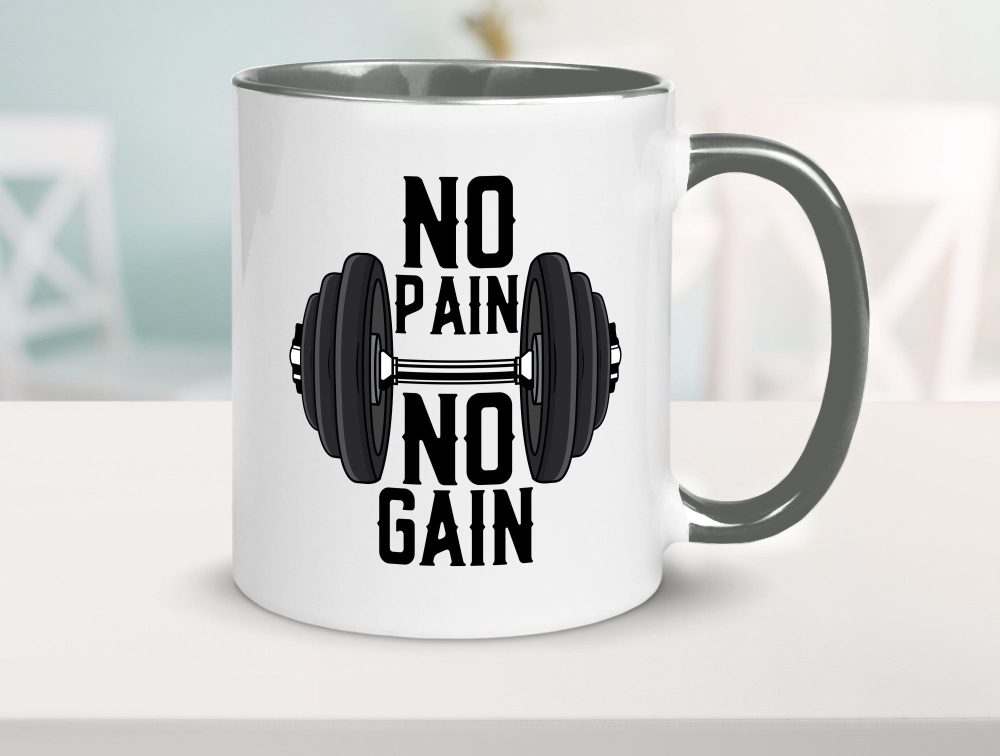 No Pain Gain | Training Motivation Fitness Pumpen lustig Humor Geschenkidee