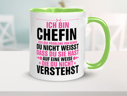 Löse Probleme: Chefin | Führungskraft Vorgesetzte lustiger Spruch Geschenk