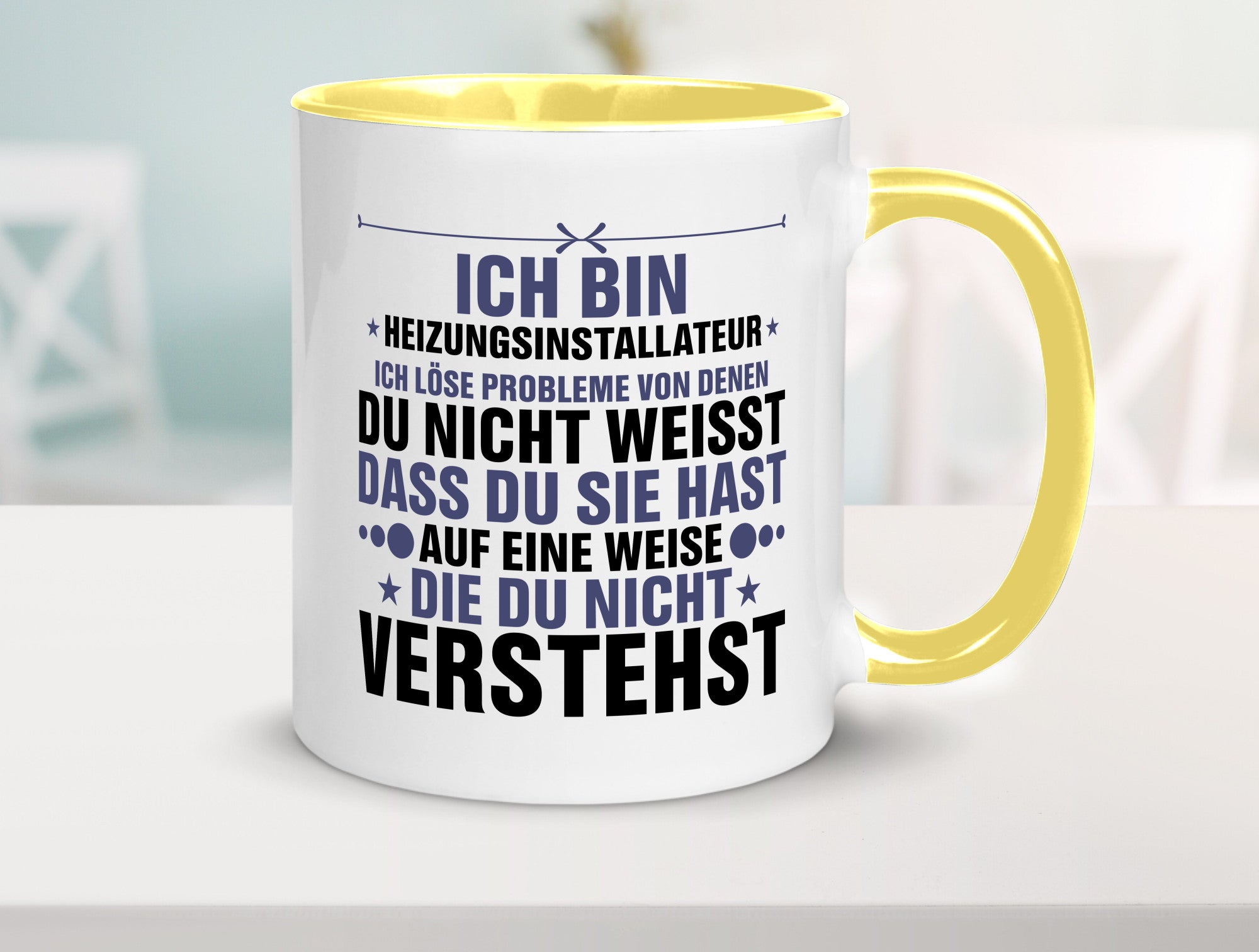 Löse Probleme: Heizungsinstallateur | Heizungsbauer lustiger Spruch Geschenk