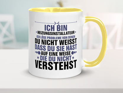 Löse Probleme: Heizungsinstallateur | Heizungsbauer lustiger Spruch Geschenk