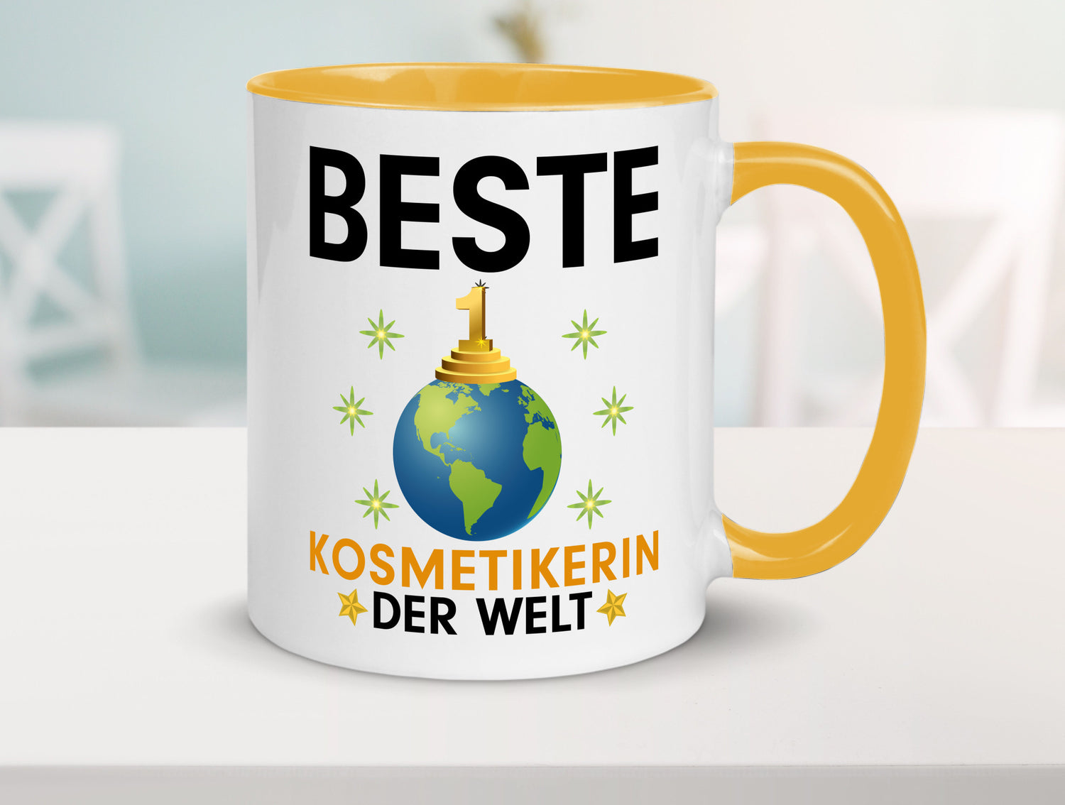 Welt Beste Kosmetikerin | Kosmetik Stylistin Visagistin Geschenkidee Humor Tasse