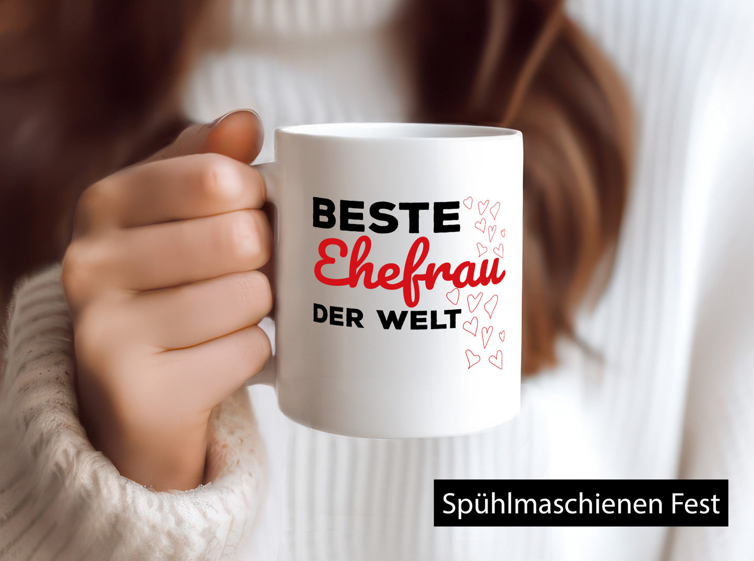 Beste Ehefrau | Ehe Tasse Hochzeitstag Romantik lustiger Spruch Geschenk