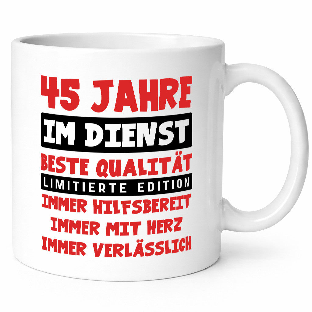 45 Jahre im Dienst | Jubiläum Arbeit v9 lustiger Spruch Geschenk Kollegen Büro
