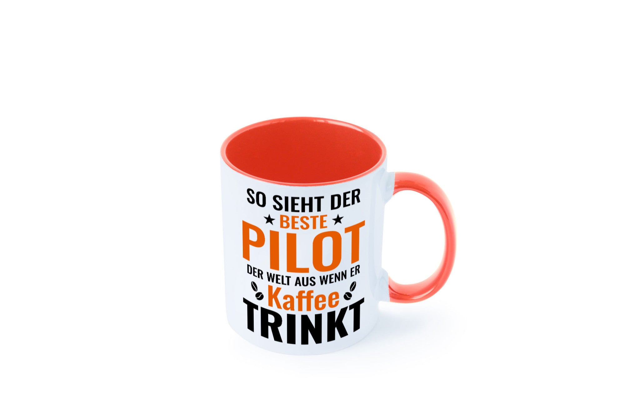 Kaffee trinkt: Pilot | Flugzeug Piloten lustiger Spruch Geschenk Humor