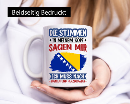 Bosnien und Herzegowina | Urlaub Stimmen in meinem Kopf Geschenk Humor