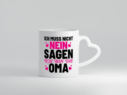Oma sagt nie nein lustiger Spruch Geschenk Familie Geschenkidee Tasse