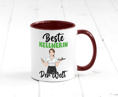Beste Kellnerin | Beruf kellnern Bedienung v2 Humor Arbeit Kollegen Büro