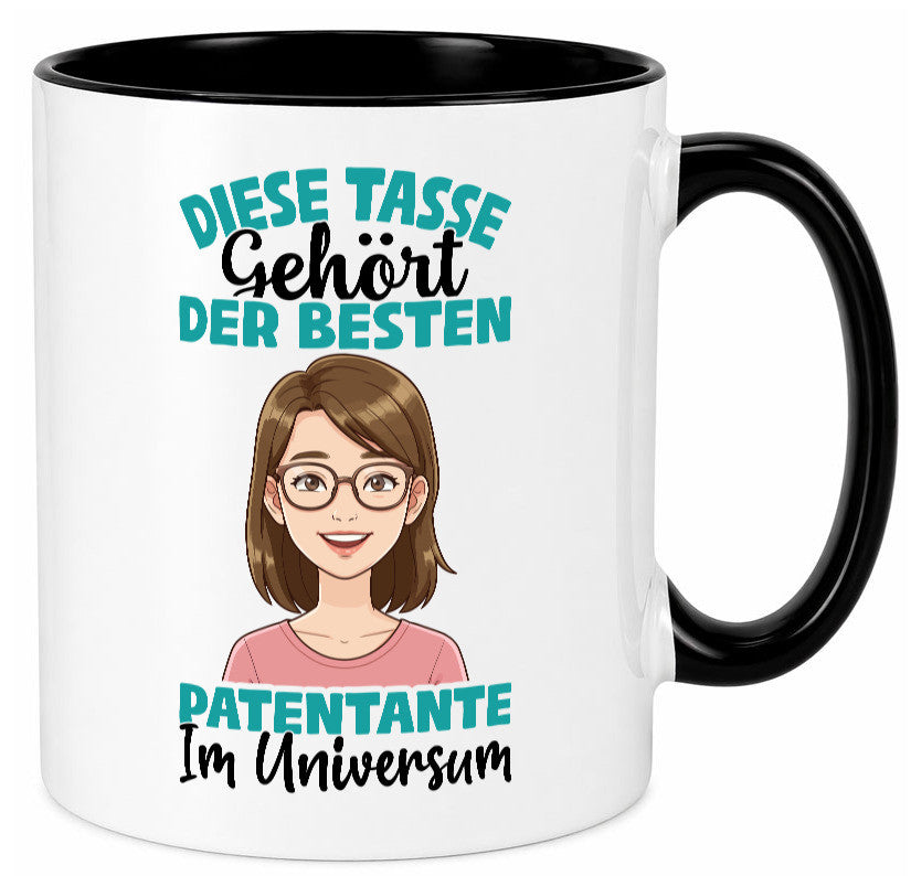 Im Universum: Patentante | Beste Tante Geschenk Humor Geschenkidee lustiger Tasse