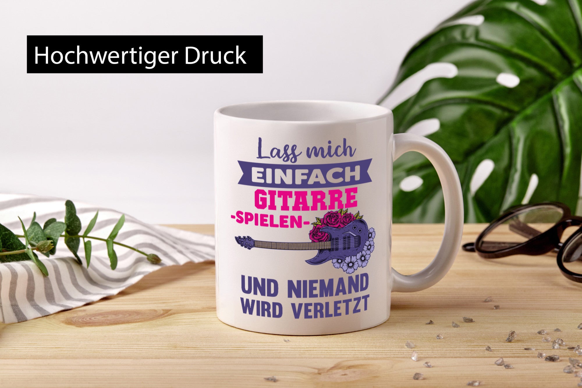 Lass mich Gitarre spielen und niemand wird verletzt lustig Humor Geschenkidee