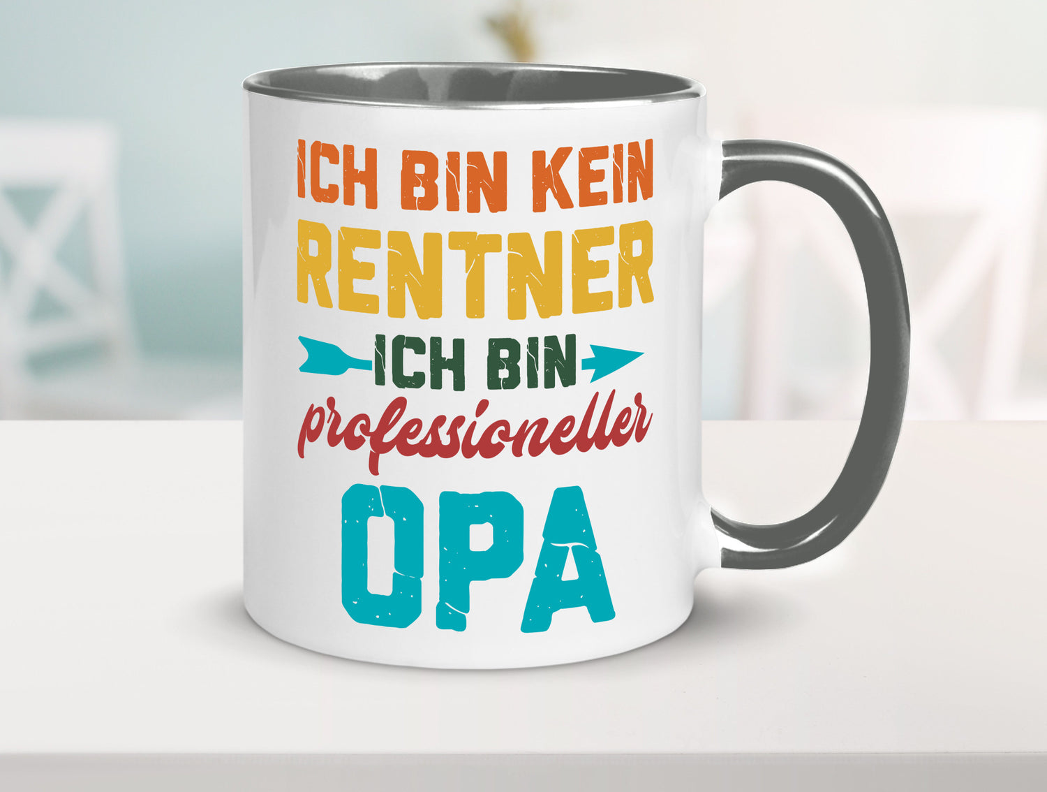 Ich bin Professioneller Opa | Rentner Großvater Geschenkidee Familie Humor Tasse