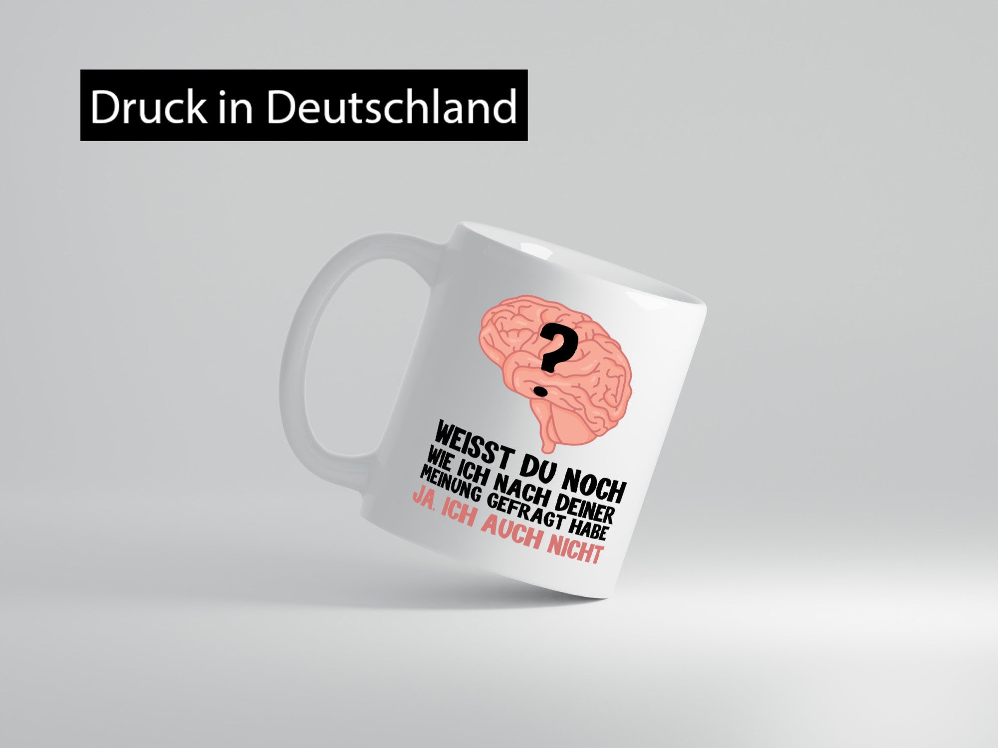 Deine Meinung lustig Humor Geschenkidee Geschenk Tasse