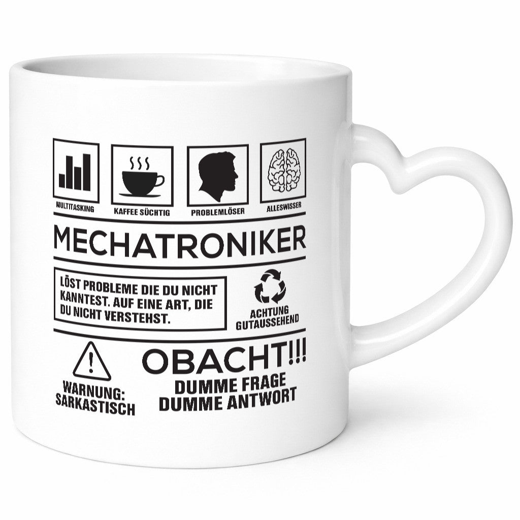 Achtung Probleme Mechatroniker | KFZ Geschenkidee Humor Tasse