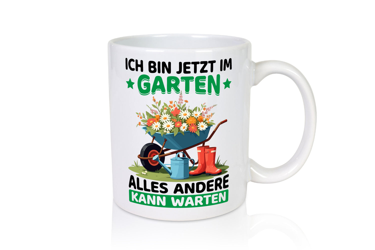 Im Garten alles andere kann warten | Gärtner Gartenarbeit Geschenk Arbeit