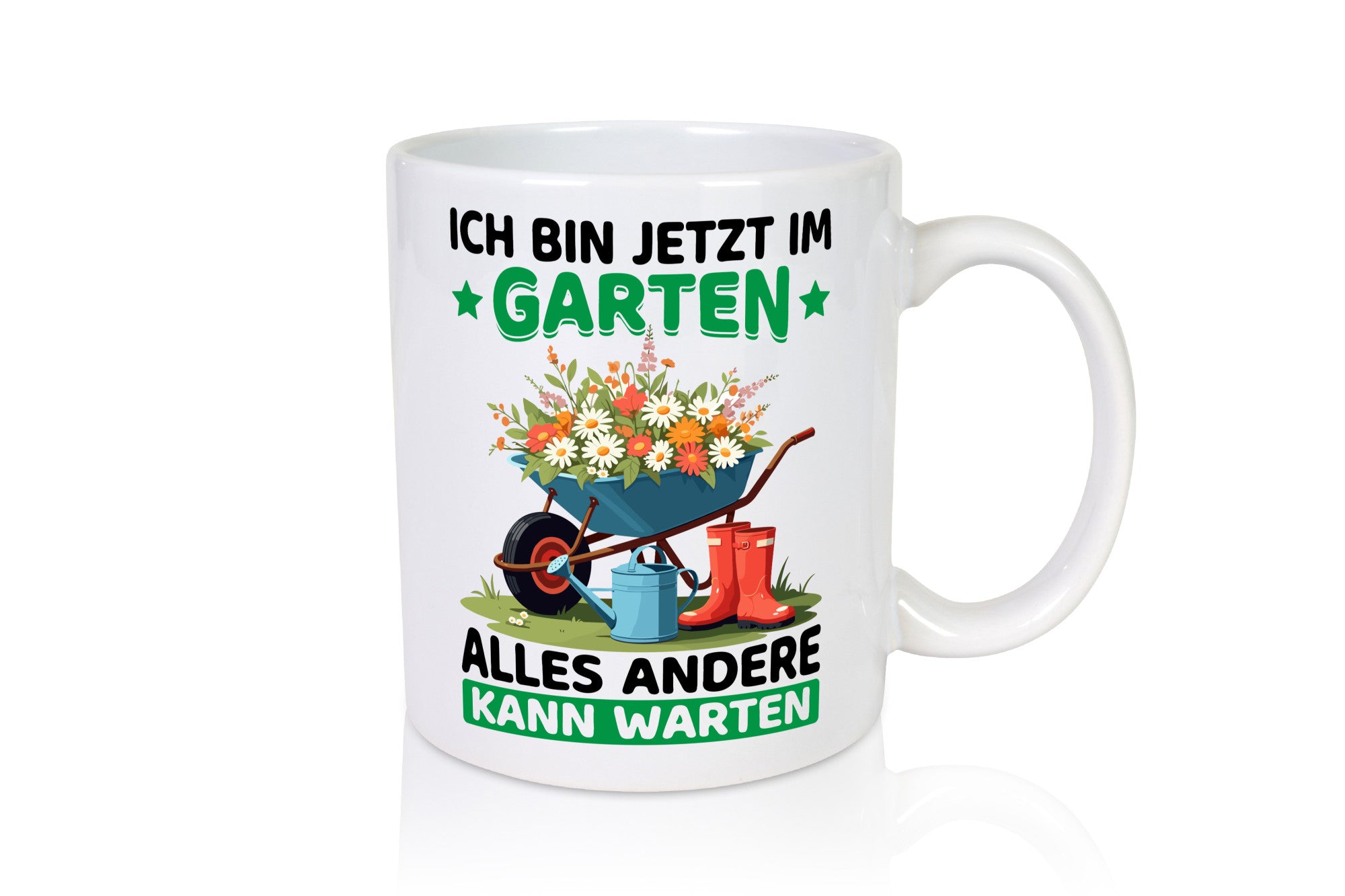 Im Garten alles andere kann warten | Gärtner Gartenarbeit Geschenk Arbeit
