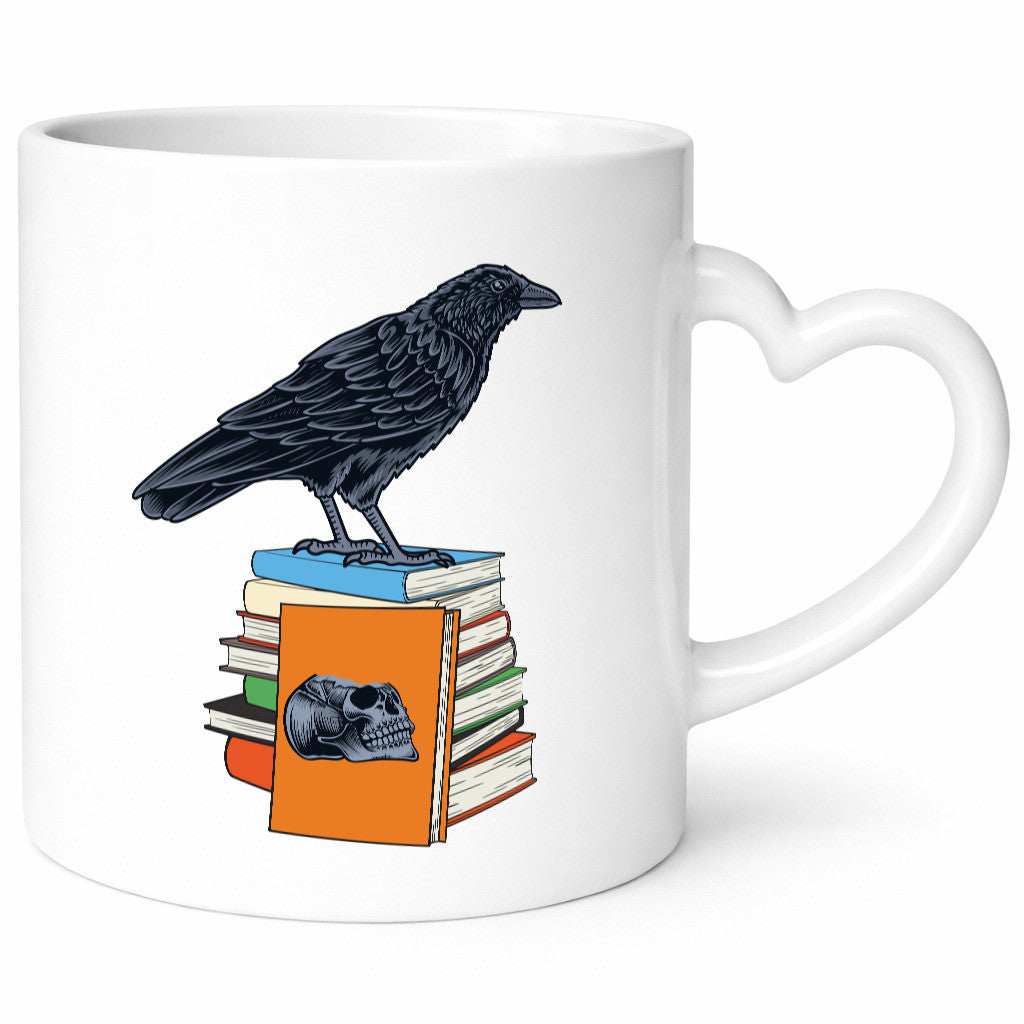 Rabe Motiv | Bücherwurm Tasse Bücher lesen lustig Humor Geschenkidee Geschenk