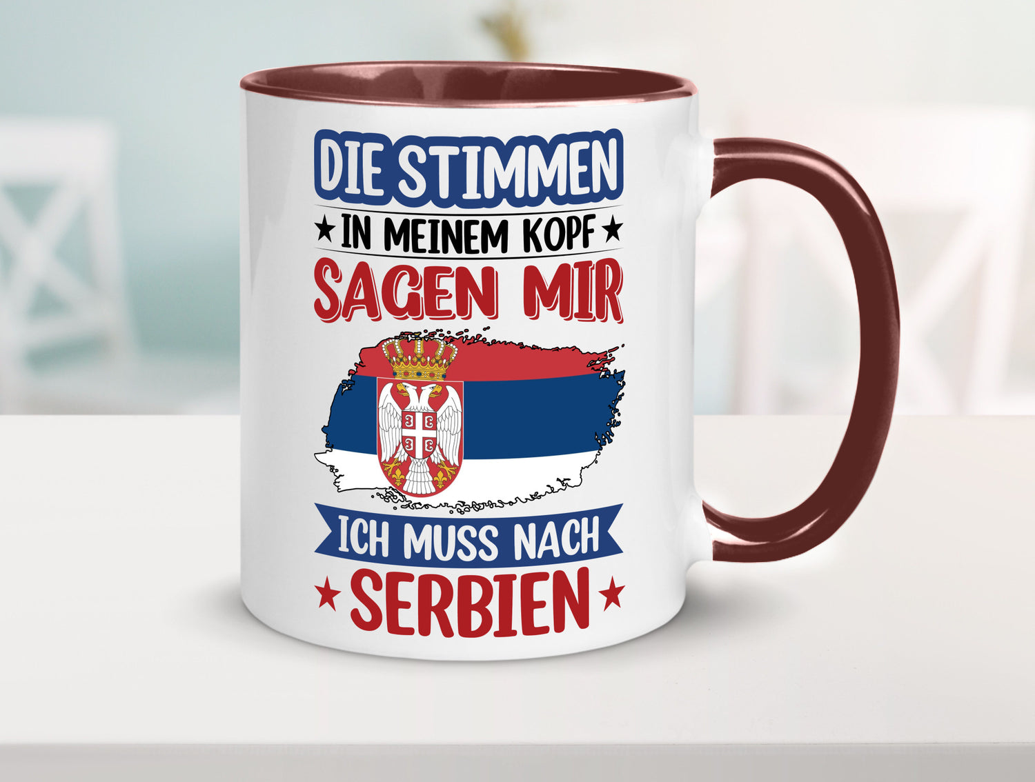 Serbien | Urlaub Stimmen in meinem Kopf Traumland v2 Geschenk Humor