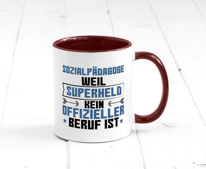 Superheld Sozialpädagoge | Pädagoge lustig Humor Geschenkidee Geschenk Tasse