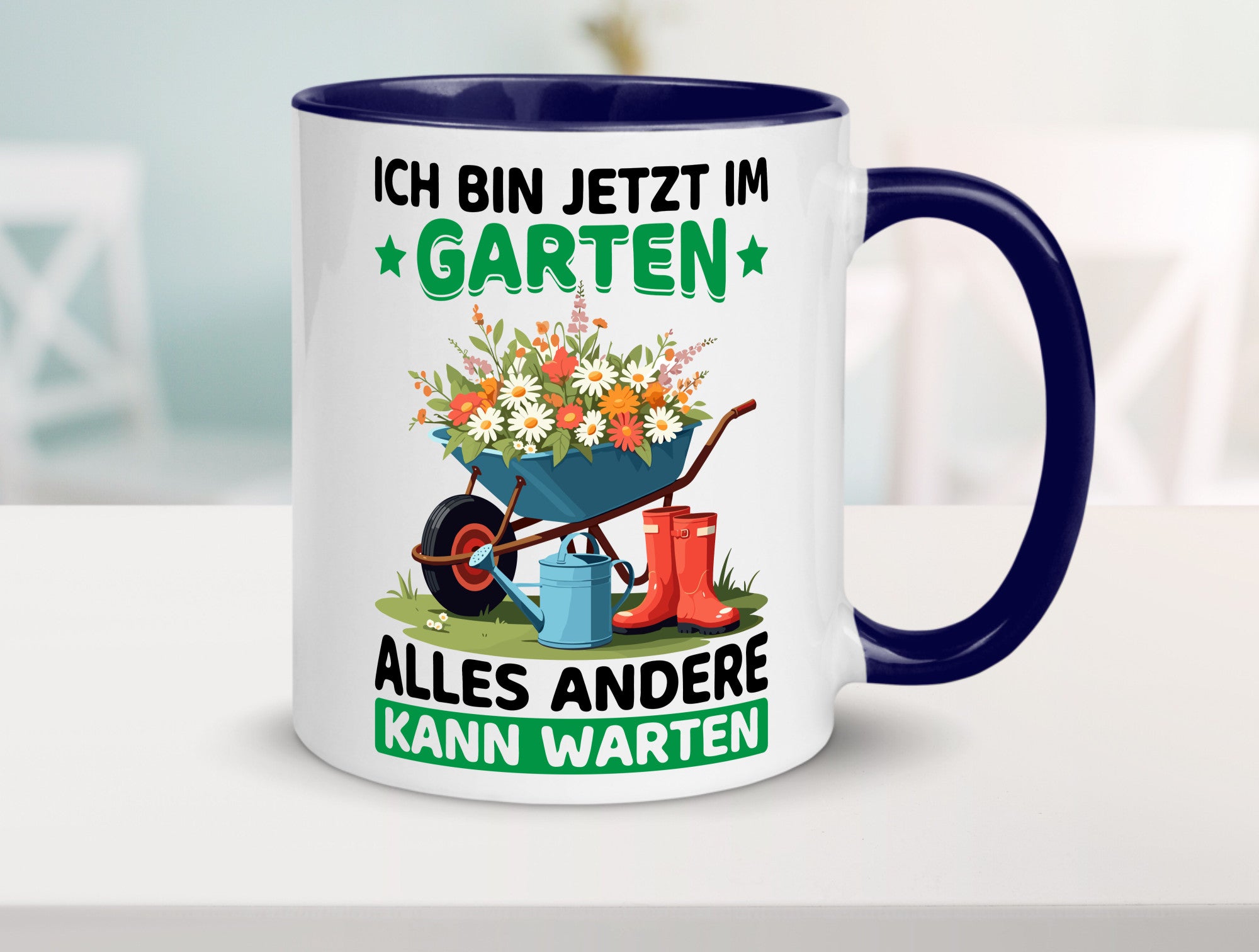 Im Garten alles andere kann warten | Gärtner Gartenarbeit Geschenk Arbeit