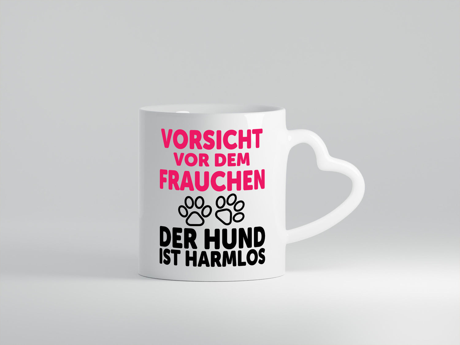 Vorsicht vor dem Frauchen der Hund ist Harmlos | Geschenk Tierliebhaber Humor