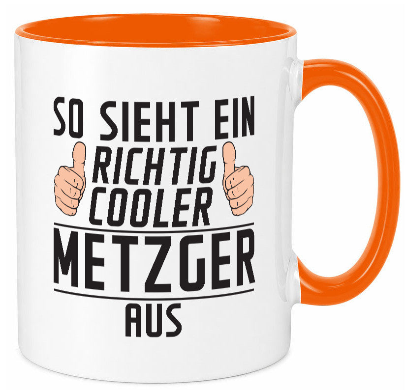 Richtig Cooler Metzger | Fleischer Metzgerei Geschenk Humor Geschenkidee Tasse