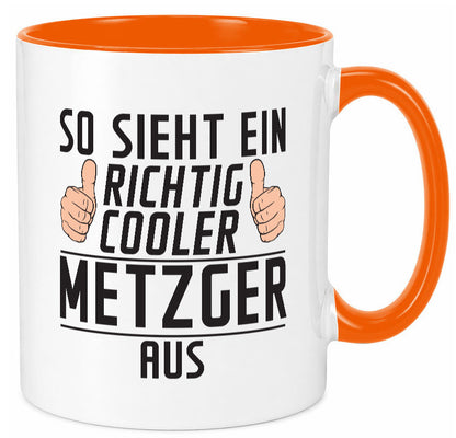 Richtig Cooler Metzger | Fleischer Metzgerei Geschenk Humor Geschenkidee Tasse