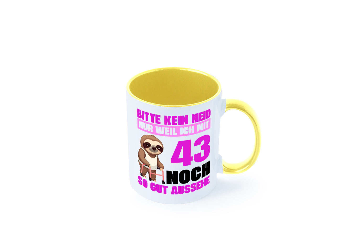 43. Geburtstag | Bitte kein neid Faultier 43 Jahre Geschenk Geschenkidee