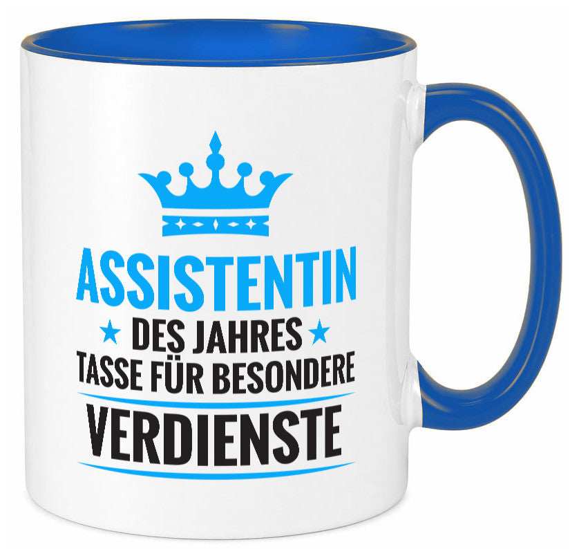 Besonderer Verdienst: Assistentin | Assistenz Hilfskraft Humor Geschenkidee
