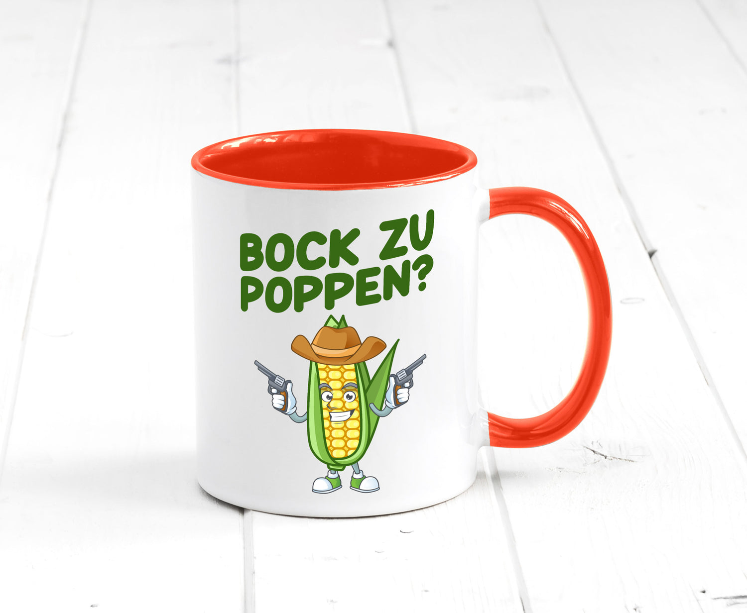 Bock auf Poppen | Mais Lustig Geschenk Humor Geschenkidee lustiger Spruch Tasse