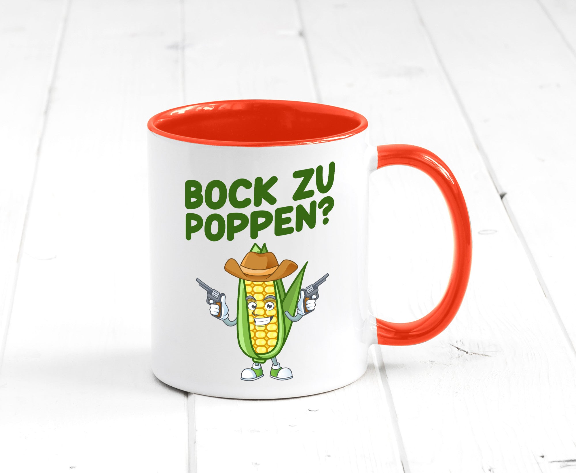 Bock auf Poppen | Mais Lustig Geschenk Humor Geschenkidee lustiger Spruch Tasse