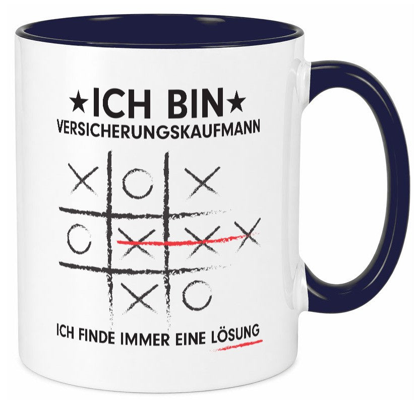 Löse Probleme: Versicherungskaufmann | Kaufmann v3 lustiger Spruch Geschenk Tasse