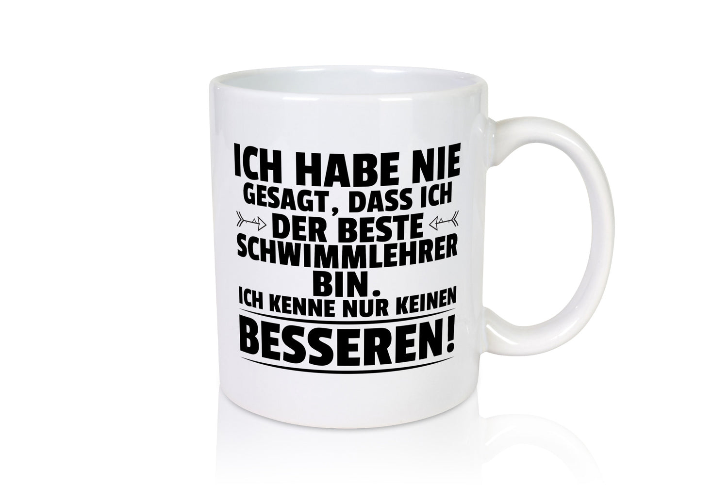 Der Beste Schwimmlehrer | Lehrer Schüler schwimmen Humor Geschenkidee Tasse