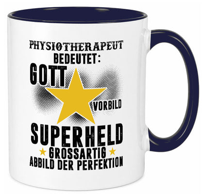 Bedeutung von Physiotherapeut lustiger Spruch Geschenk Humor Geschenkidee Tasse