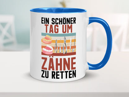 Ein schöner Tag um zähne zu retten | Zahnarzt Geschenk Humor Geschenkidee