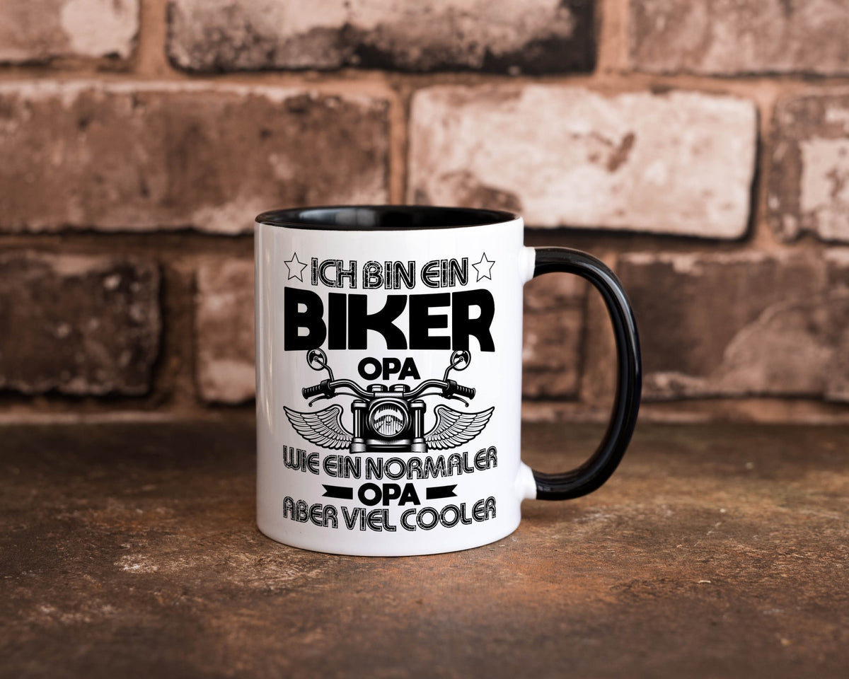 Ich bin ein Biker Opa |Viel cooler als normale Opas Geschenk Familie Tasse