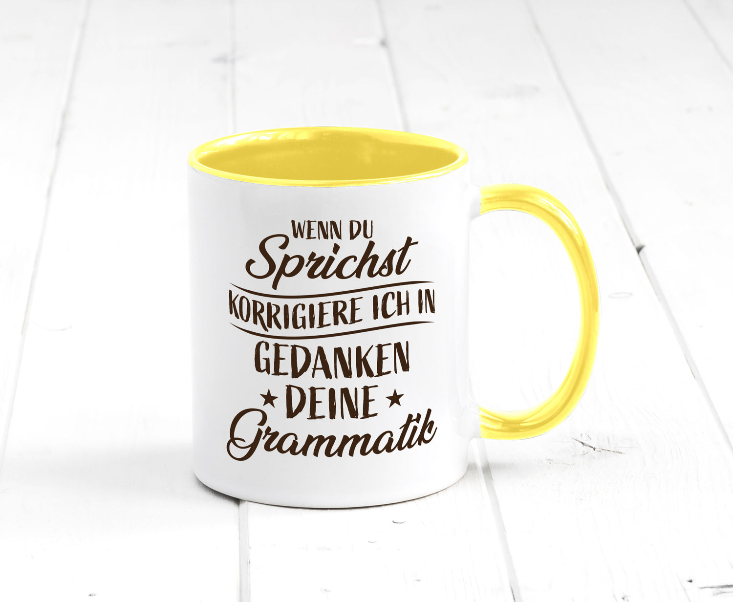 Grammatik korrigieren während du sprichst | Sterne lustig Humor Geschenkidee